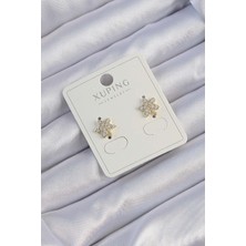 Xuping Gold Renk Zirkon Taşlı Yaprak Küpe - TJ-BKP9380