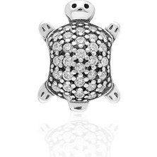 Adal Silver 925 Ayar Gümüş Kaplumbağa Charm