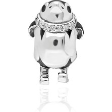 Adal Silver 925 Ayar Gümüş Mineli Penguen Charm