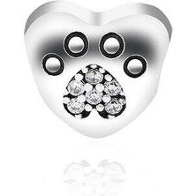 Adal Silver Gümüş Zirkon Taşlı Pati Moments Charm