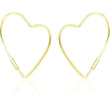 Adal Silver Kadın Gümüş Kalp Asimetrik Küpe