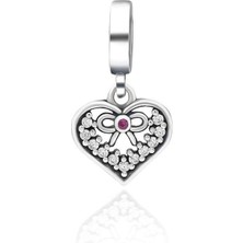 Adal Silver Kadın Gümüş Sallantılı Kalp Charm
