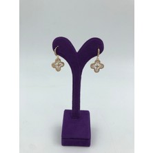 Ayvil Jewelry Gold Çiçek Sallantılı Küpe