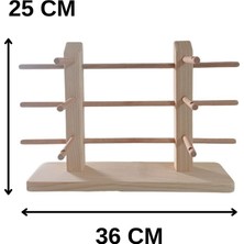 Seven Madame Doğal Ahşap 6'lı Gözlük Standı