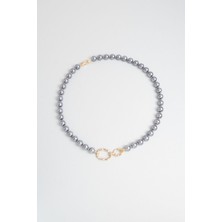 So CHIC Audrey 18 Ayar Sarı Altın Kaplama 44 cm Gümüş Kolye