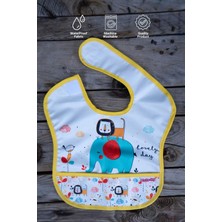 Sıvı Geçirmez Mama-Salya Önlüğü Safari 0-24 Ay