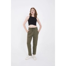 Reyaz Unisex Üç Iplik Basic Eşofman Pantolon - Haki