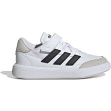 adidas Courtblock El C Beyaz Spor Ayakkabı Erkek Çocuk Düz Taban Hafif ve Esnek Tasarım