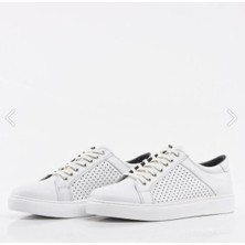 Hotiç Deri Beyaz Erkek Spor Ayakkabı