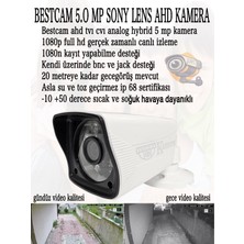 Bestcam 4 Kameralı Set 5 Mega Piksel Sony Lensli Full Hd Gece Görüşlü Güvenlik Kamera Seti 500 GB Hard Disk