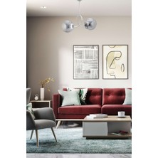 Avonni Dorbıen FZ-7452-2K Modern Avize Krom/siyah Kaplama