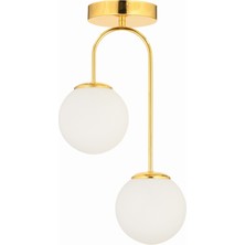 Dorbien İmbalance Modern Avize E27 24W 15cm Metal Gold Dorbien-FZ-7453-2S