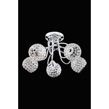 Ahtapot Modern Avize E27 60W 45cm Metal Krom Dorbien-AV-65247-5K