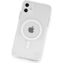 Bilişim Aksesuar iPhone 11 Kılıf Magneticsafe Şeffaf Silikon - Şeffaf