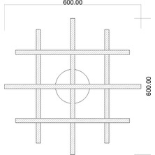 Dorbien ER-10379-3BSY Siyah Boyalı Modern Avize LED Metal Pleksi 60X60CM