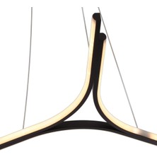 Yıldız Modern Avize LED 27W 60x60cm Alüminyum Profil Siyah Dorbien-EV-10382-3BSY