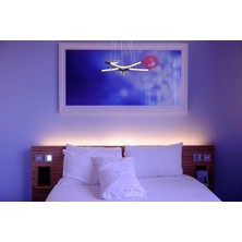 Yıldız Modern Avize LED 45W 60x60cm Alüminyum Profil Siyah Dorbien-EV-10382-5BSY