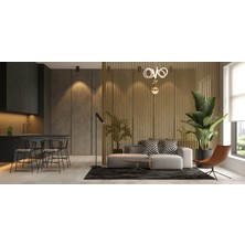 Avonni Dorbıen AV-6171-6BKR-1TK Modern Avize 3 Renk LED Tr