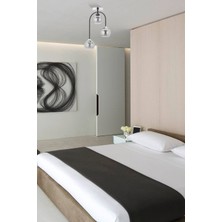 Avonni Dorbıen FZ-7450-3K Modern Avize Krom/siyah Kaplama