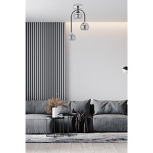 Avonni Dorbıen FZ-7450-3K Modern Avize Krom/siyah Kaplama