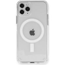 Bilişim Aksesuar iPhone 11 Pro Max Kılıf Magneticsafe Şeffaf Silikon - Şeffaf