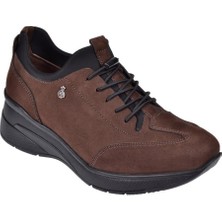 Beety Hakiki Deri Comfort Kadın Ayakkabı BEE-055   KAHVE NUBUK