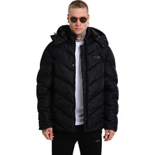 Sportive Zamora Erkek Siyah Günlük Stil Mont 24KE019-SYH