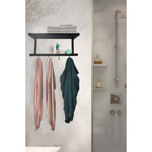 Nur Metal Havluluk Banyo Aksesuarı Üretici'den Çok Amaçlı 2 Raflı Bornozluk Havluluk Şmpuan Saç Kremleri Vs.