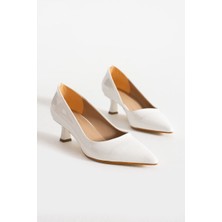 Kadın Kısa Topuklu Stiletto Ayakkabı [3] cm