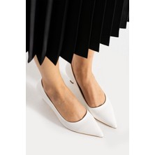 Kadın Kısa Topuklu Stiletto Ayakkabı [3] cm