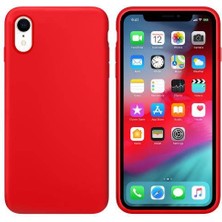 Piyasa Sepeti Apple iPhone XR İçi Kadife Silikon Kılıf Kırmızı