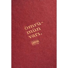 Karatis LUGAT365 x Karatis 15*21 96 Yp.düz Defter-Ömrümün Varı