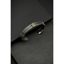 Frnch 925 Ayar Gümüş Italyan Model Gümüş Renk Erkek Bileklik FRJ12308-3308-A