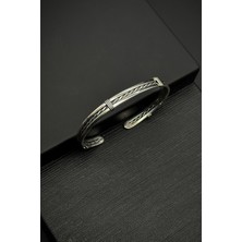 Frnch 925 Ayar Gümüş Italyan Model Gümüş Renk Erkek Bileklik FRJ12164-3164-A