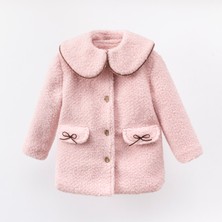 Cumino Cute Kız Çocuk Şapkalı Kaban