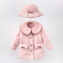 Cumino Cute Kız Çocuk Şapkalı Kaban
