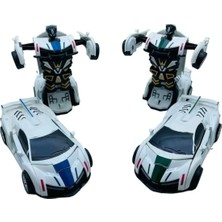 Brother Toys Robota Dönüşen Polis Arabası Lamborghini Oyuncak Transformers Bugatti Robot Araba