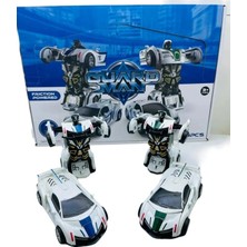 Brother Toys Robota Dönüşen Polis Arabası Lamborghini Oyuncak Transformers Bugatti Robot Araba