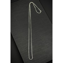 Frnch 925 Ayar Gümüş Italyan Model Gümüş Renk Erkek Kolye FRJ30787-887-A