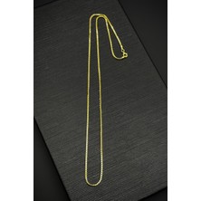 Frnch 925 Ayar Gümüş Italyan Model Altın Renk Erkek Kolye FRJ30787-887-G