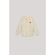 Nebbati Bg Store Erkek Çocuk Beyaz Kazak