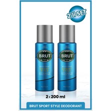 Brut Sport Style Erkek Deodorant 200 ml X2 Adet