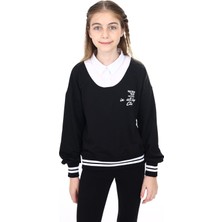 Toontoy Kız Çocuk Okul Sweatshirt