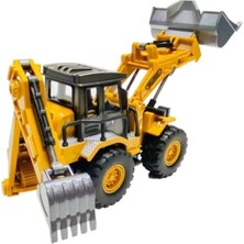 Brother Toys Oyuncak Buldozer Metal Kepçe Çift Taraflı Iş Makinası 32 Cm.