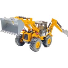 Brother Toys Oyuncak Buldozer Metal Kepçe Çift Taraflı Iş Makinası 32 Cm.