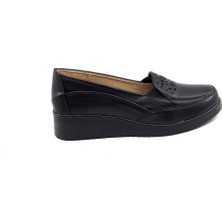 Edik 147 Siyah Termo Taban Günlük Anne Ayakkabısı