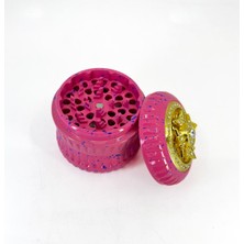 Hauser Goldcross Mıknatıslı Bitki-Baharat Öğütücü/grinder Metal 65MM - Pembe/mavi