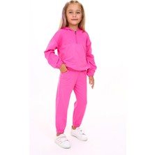 Toontoy Kız Çocuk Armalı Eşofman Takım