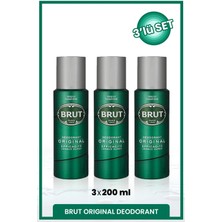 Brut Original Erkek Deodorant 200 ml X3 Adet