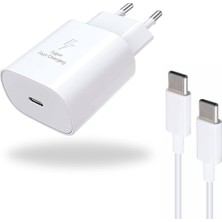 Samsung Uyumlu 45WATT Type-C To Type-C Hızlı Şarj Aleti Cihazı 2m Data Kablo